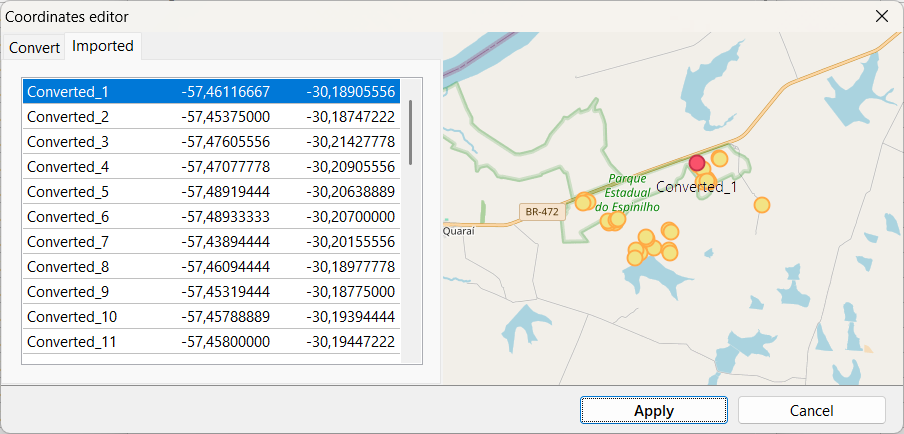 Diálogo GeoAssist - importado